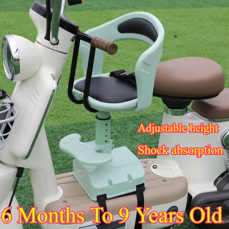 Kids Ride On Suitcase Scooter - Adjustable Front Mount Child Safety Seat