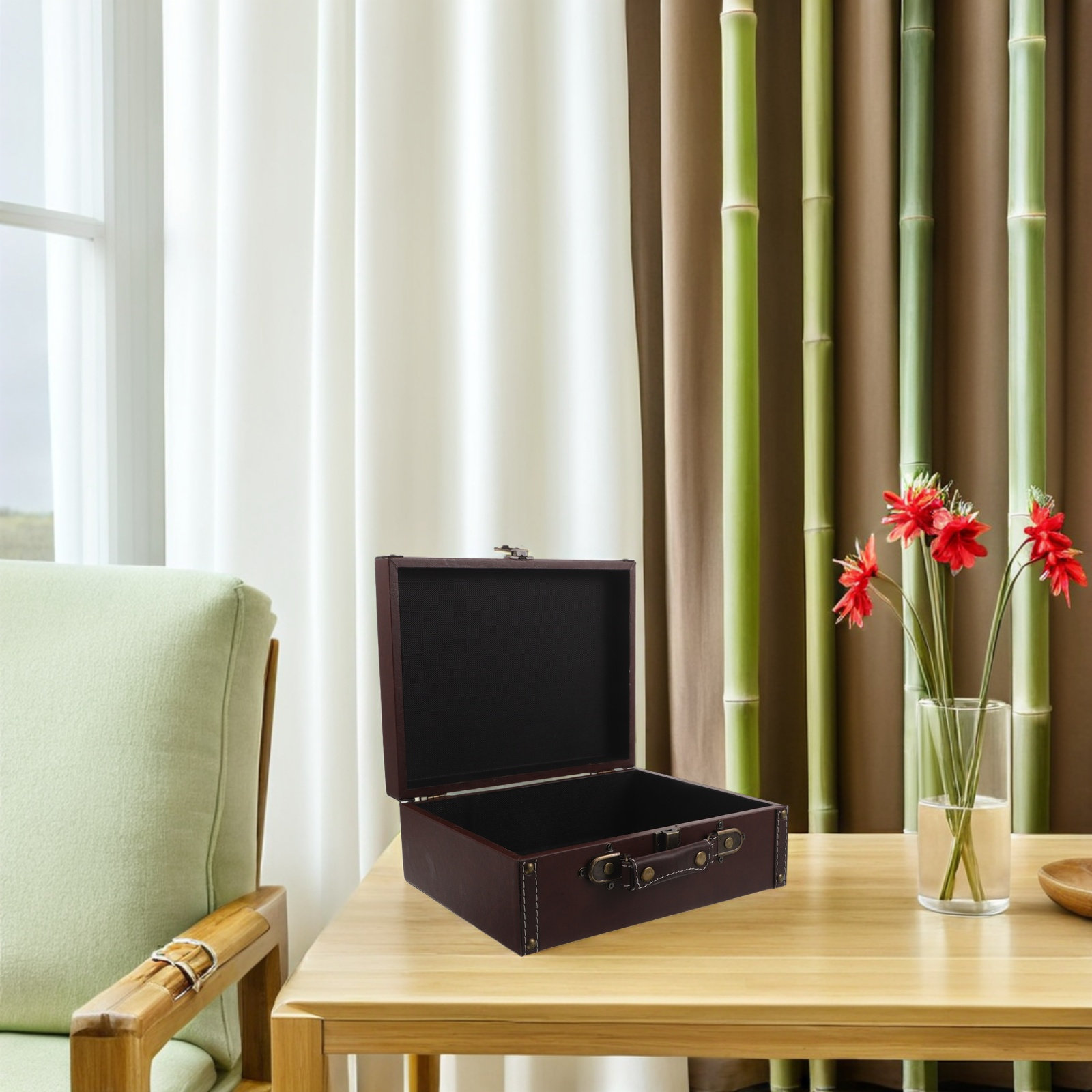 Wood Retro Storage Box Vintage - огляд і ціна Retro Vintage Trunk Suitcase