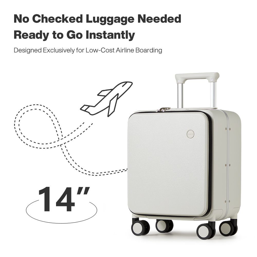Mixi 14 Inch Underseat PC Hard - огляд і ціна Aluminum Frame Carry On Luggage