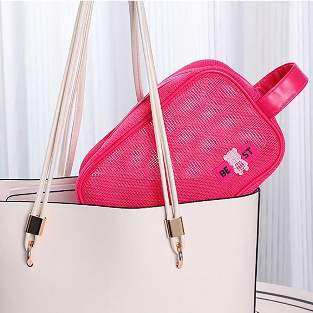 Durable Mesh Makeup Bag With H - огляд і ціна Cosmetic Bags
