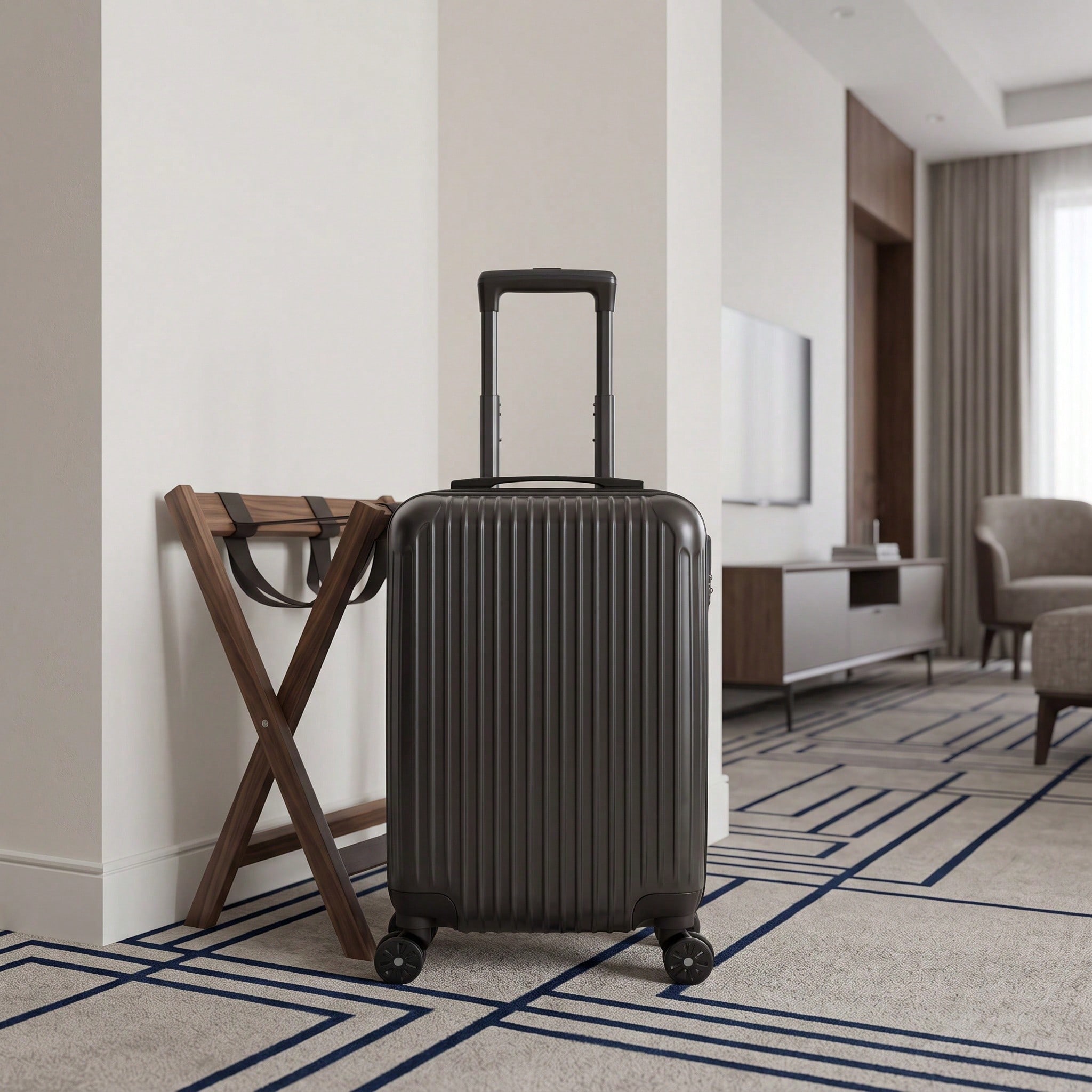 20 Inch ABS Hardside Carry On  - огляд і ціна Cabin Size Lightweight Travel Trolley