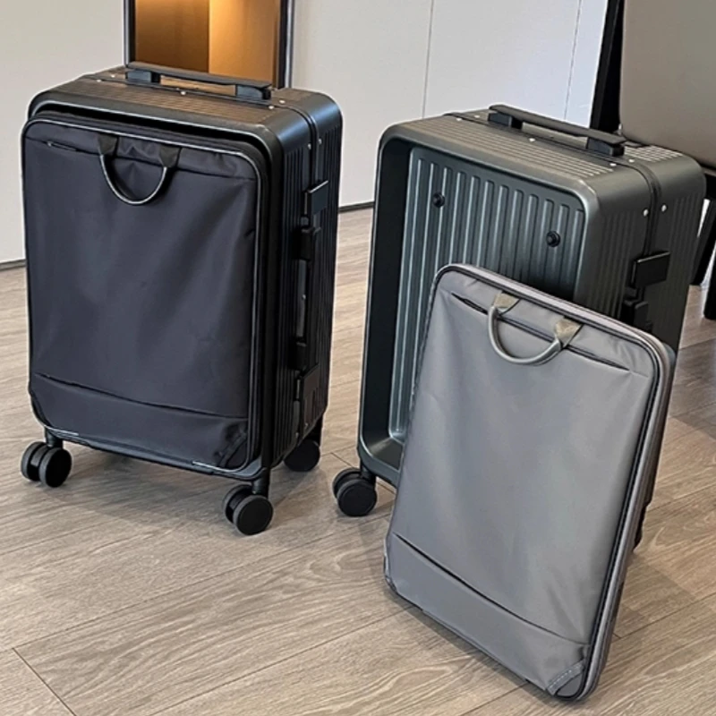 2-in-1 Suitcase Detachable Bac - огляд і ціна Aluminum Frame Carry On Luggage