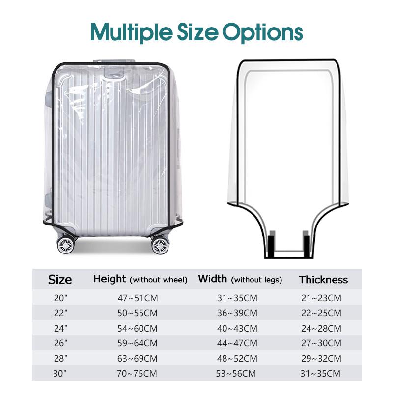 Waterproof Transparent Luggage - огляд і ціна Waterproof Suitcase Cover Protector