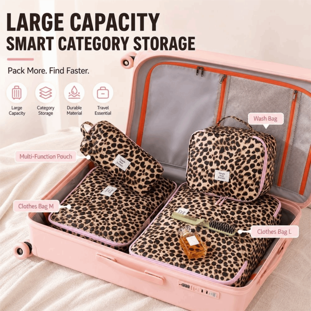 Waterproof Leopard Makeup Bag  - огляд і ціна Cosmetic Bags